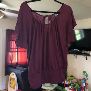 Purple Top with Peep Hole in Back